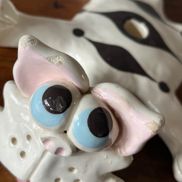 Vintage 90s Handmade Ceramic Cat Candle Holder - Picture 6 of 7